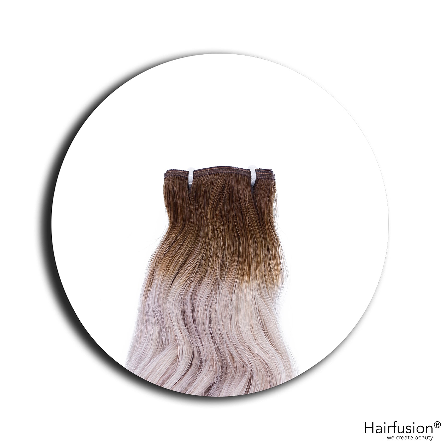 gelockte Tressenextensions - 50 gr. Echthaar 40-70 cm