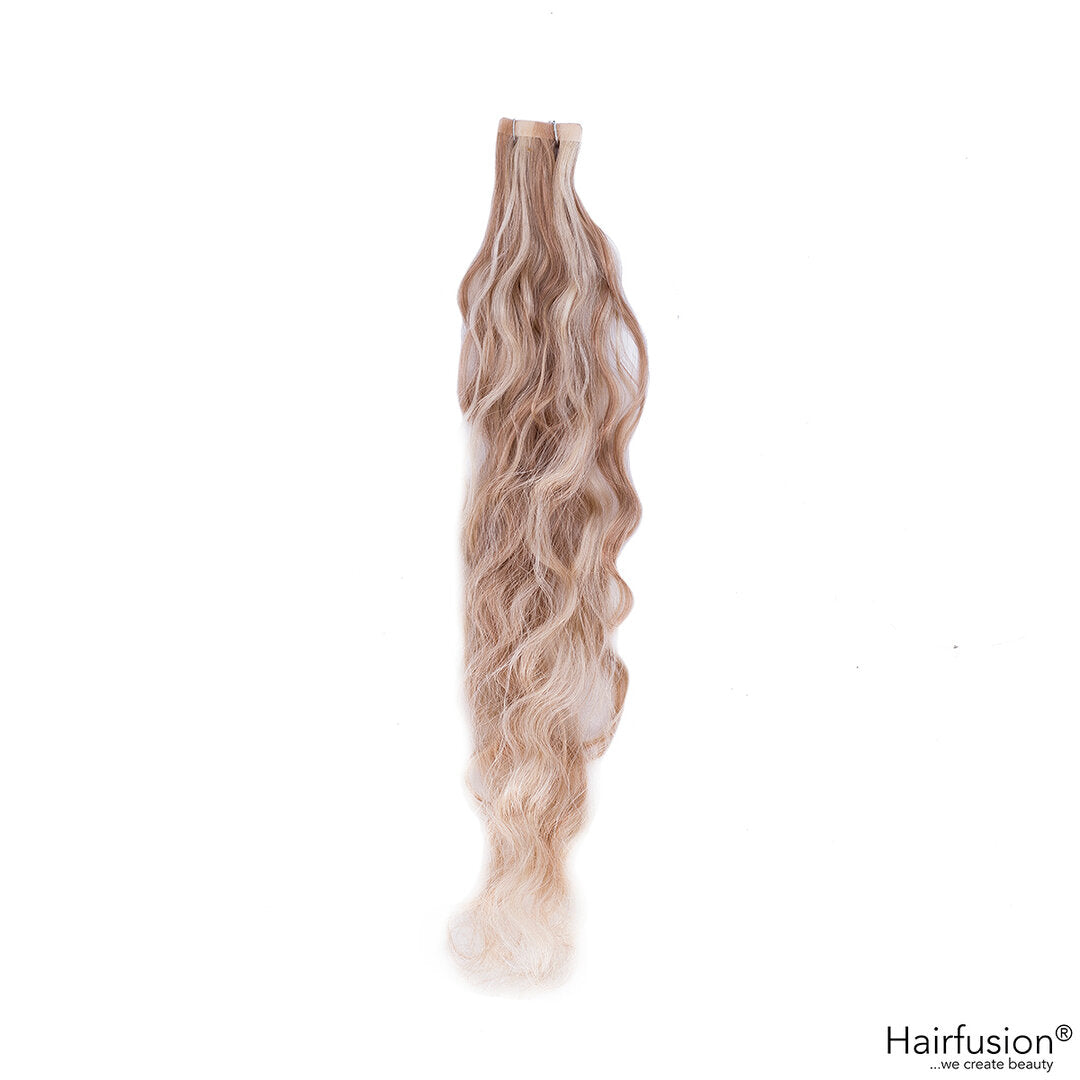 10 Stück HAIRFUSION Echthaartapes GESTRÄHNT