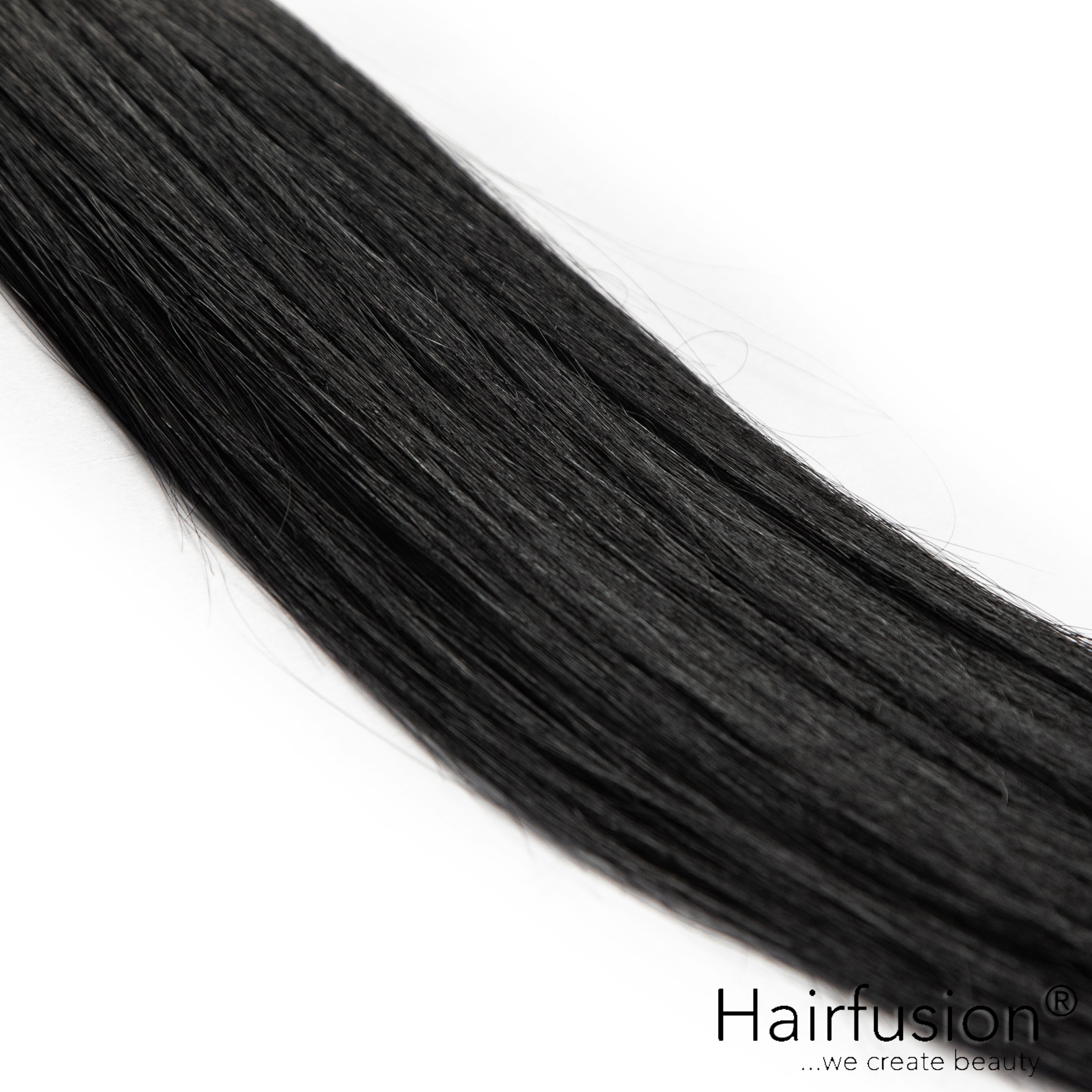 Haarverlängerung Invisible Tape Extensions - 10 Stück EINFARBIG Echthaar von HAIRFUSION