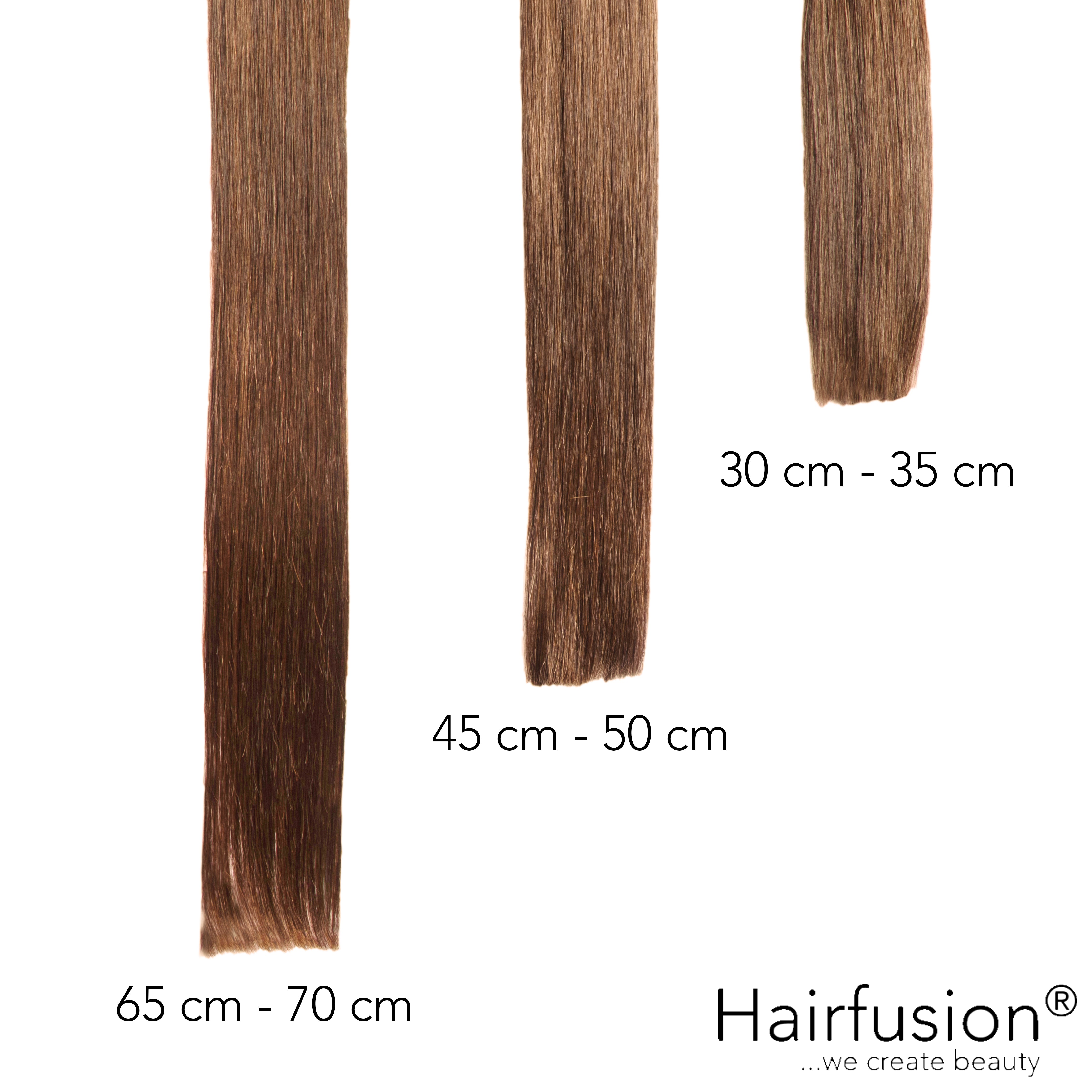Haarverlängerung Invisible Tape Extensions - 10 Stück EINFARBIG Echthaar von HAIRFUSION