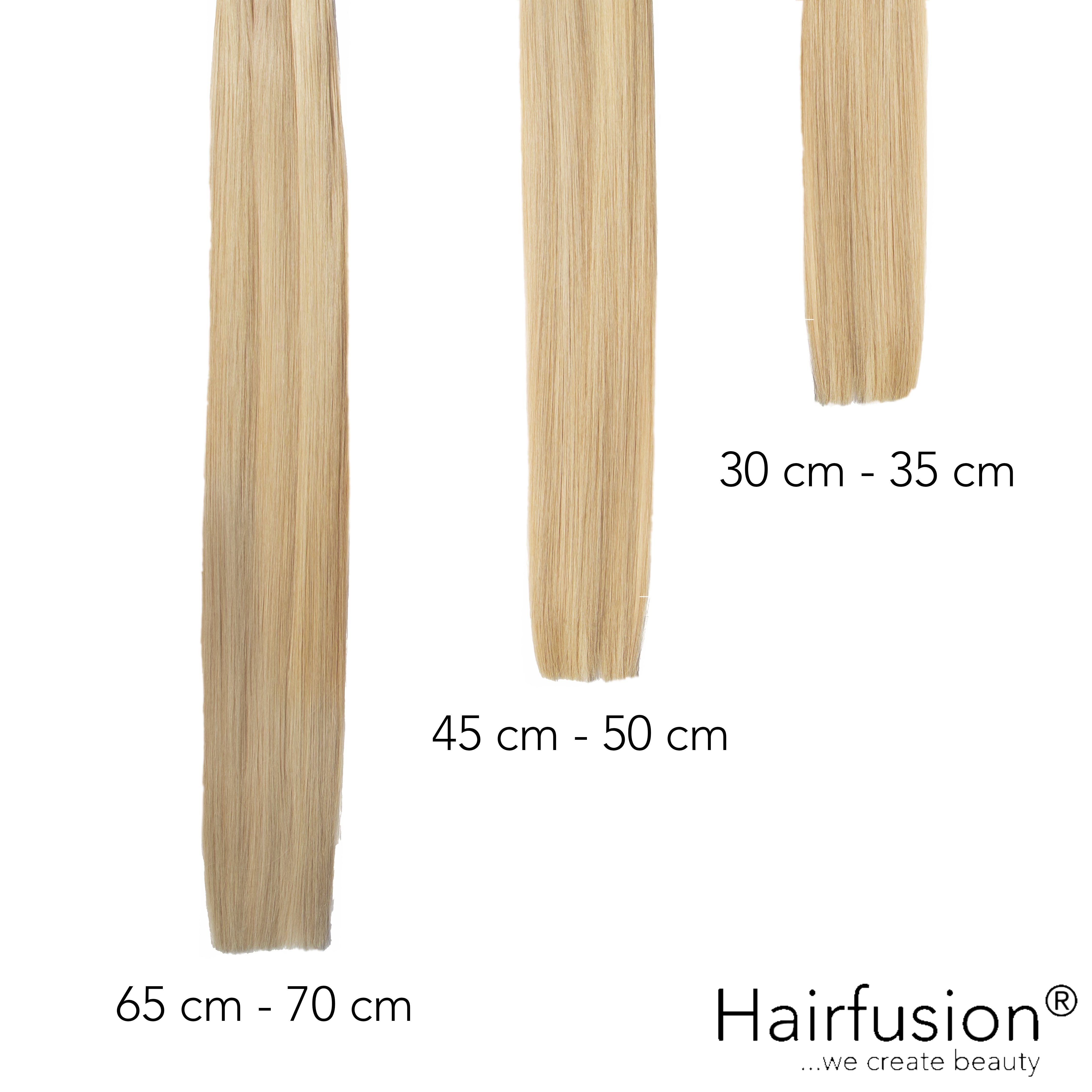 Haarverlängerung Invisible Tape Extensions - 10 Stück EINFARBIG Echthaar von HAIRFUSION