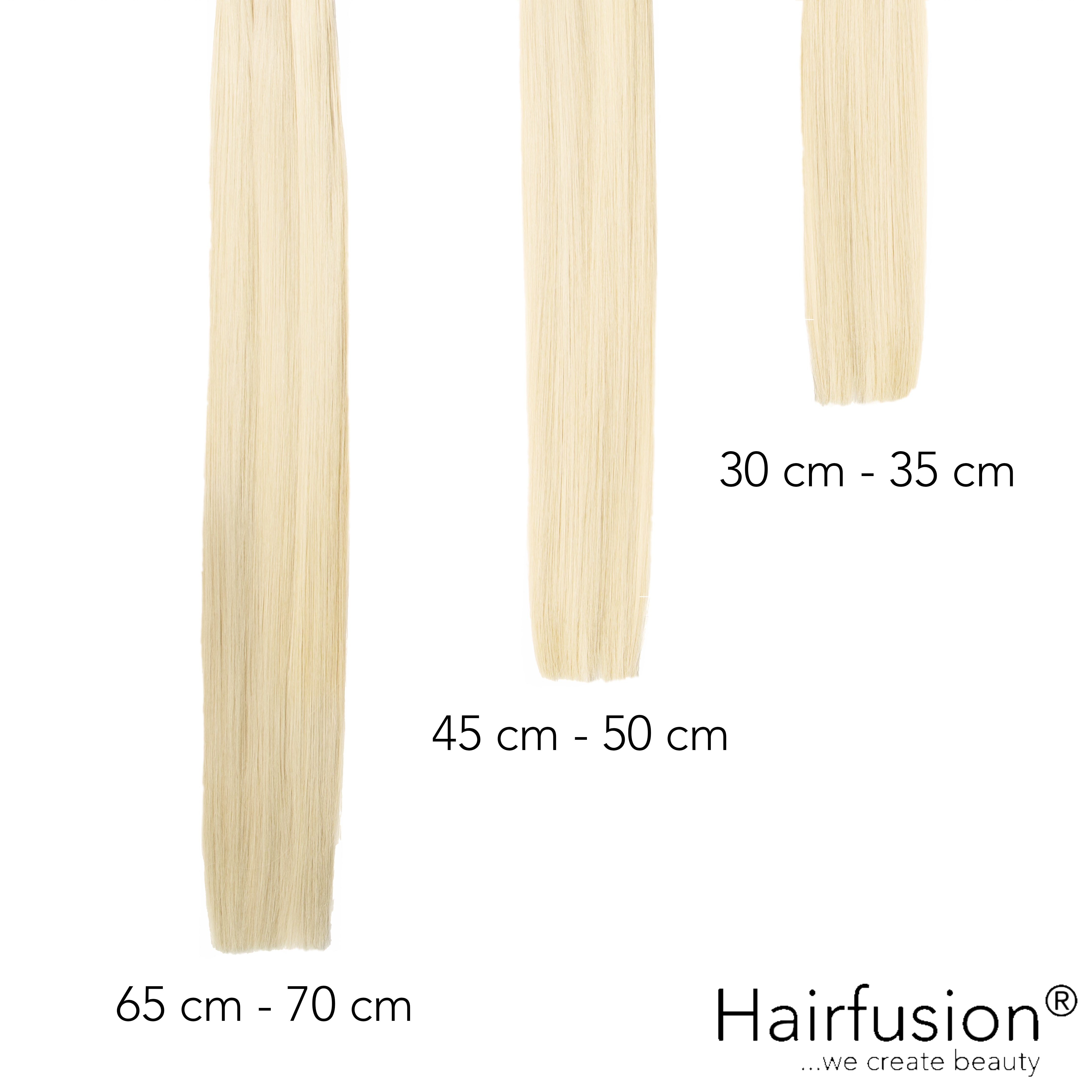 Haarverlängerung Invisible Tape Extensions - 10 Stück EINFARBIG Echthaar von HAIRFUSION