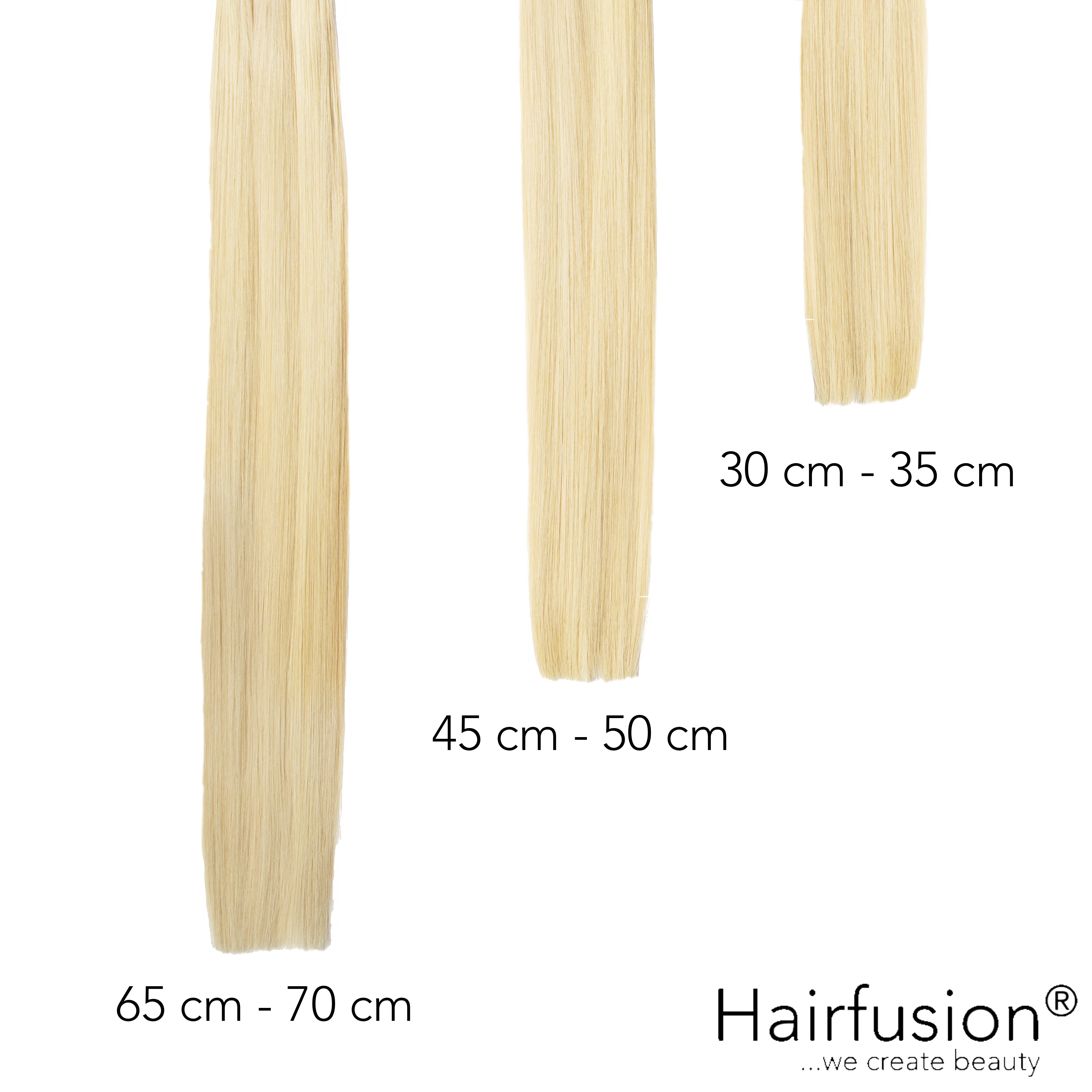 Haarverlängerung Invisible Tape Extensions - 10 Stück EINFARBIG Echthaar von HAIRFUSION