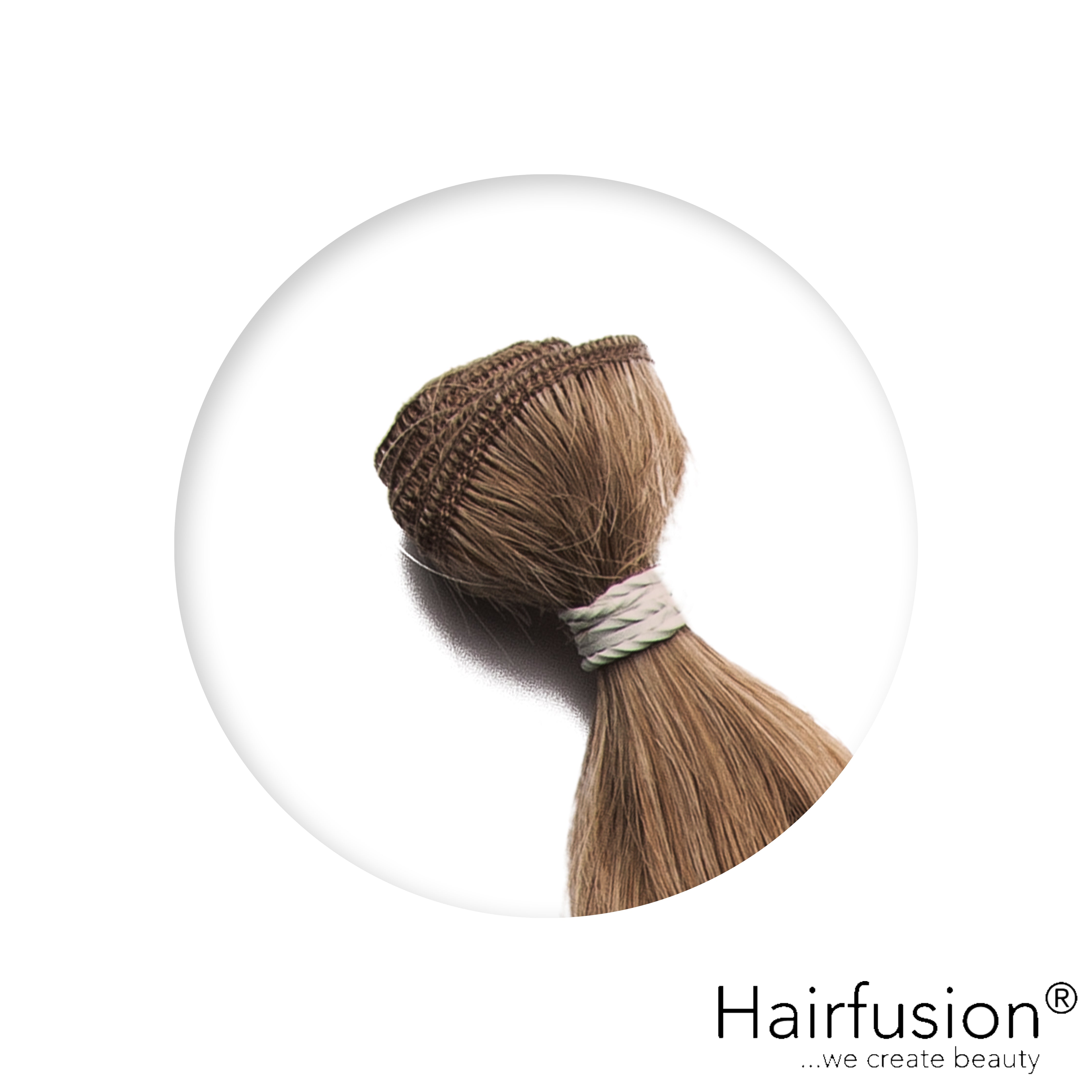 50 gr. INVISIBLE/GENIUS Tresse NATURAL ASHY Echthaar 40-70 cm