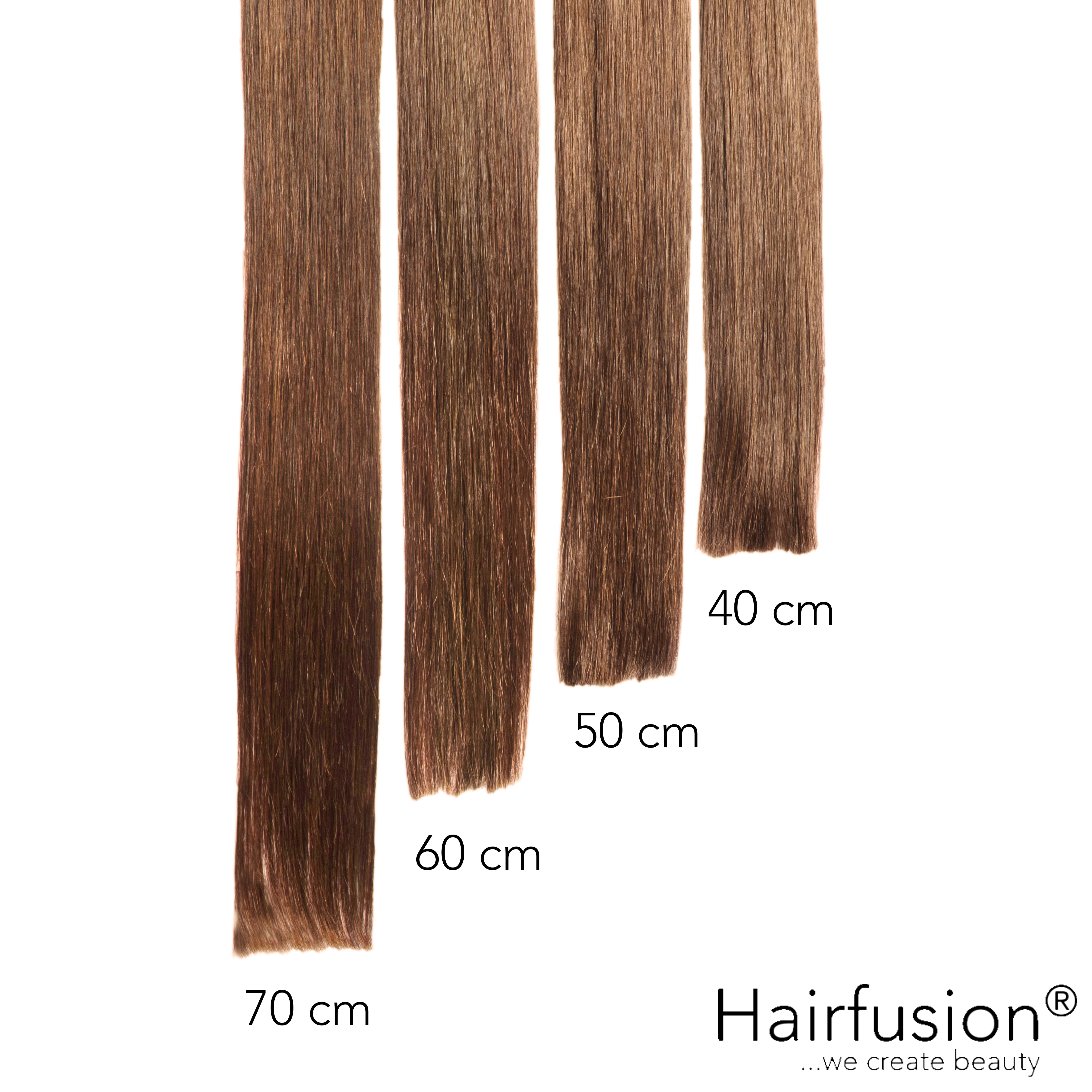 50 gr. INVISIBLE/GENIUS Tresse EINFARBIG Echthaar 40-70 cm