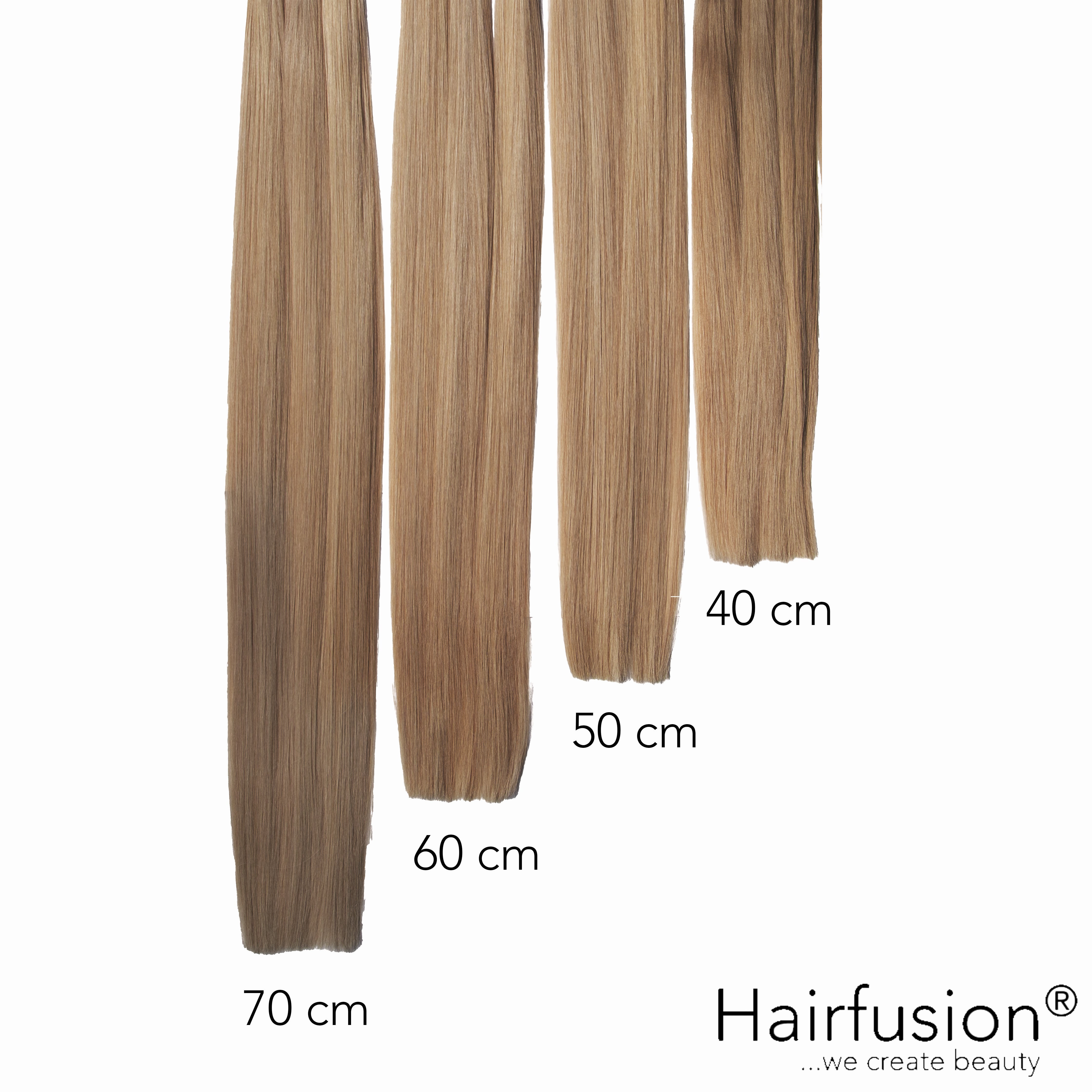 50 gr. INVISIBLE/GENIUS Tresse NATURAL ASHY Echthaar 40-70 cm