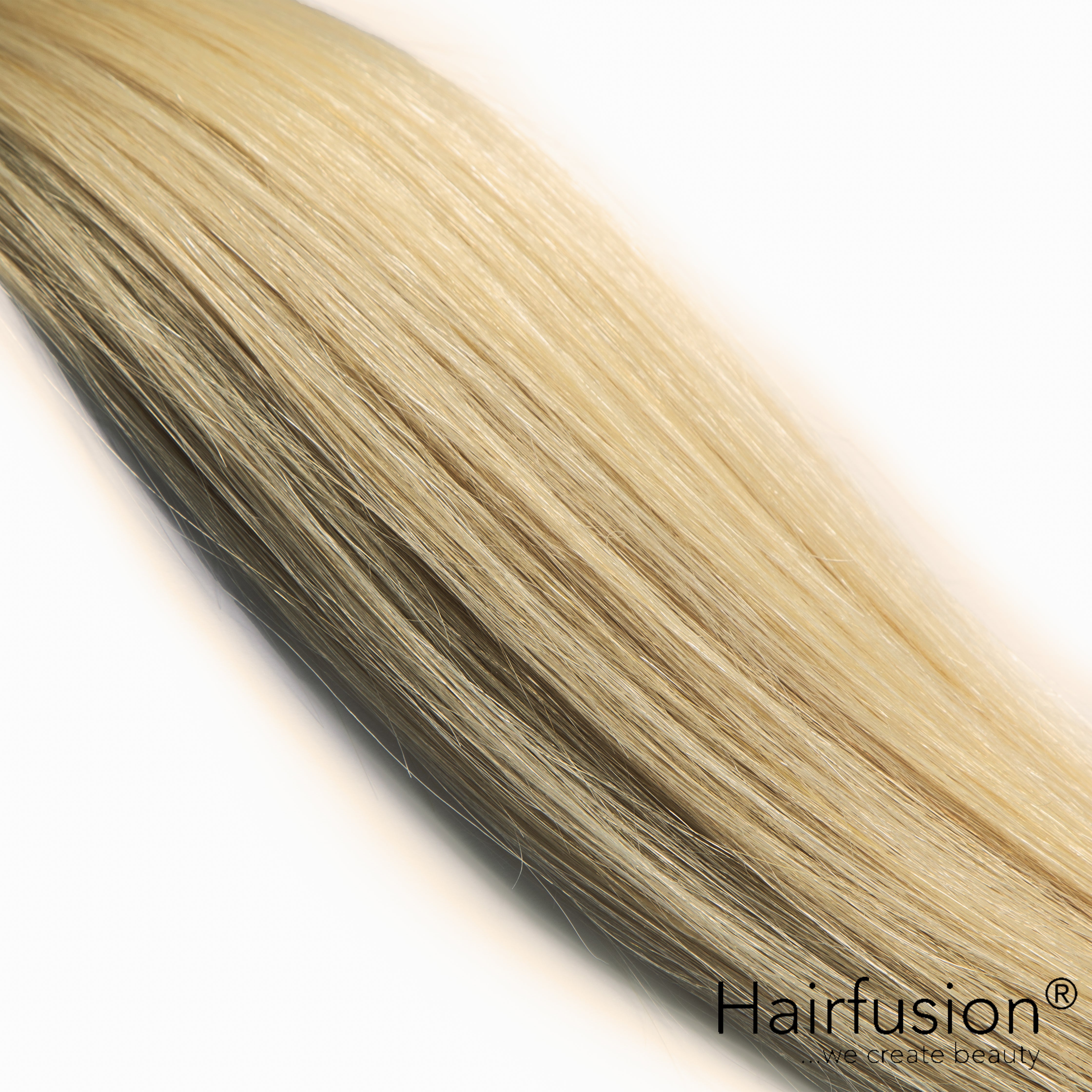 Haarverlängerung 50 gr. Invisible Tresse EINFARBIG Echthaar von HAIRFUSION