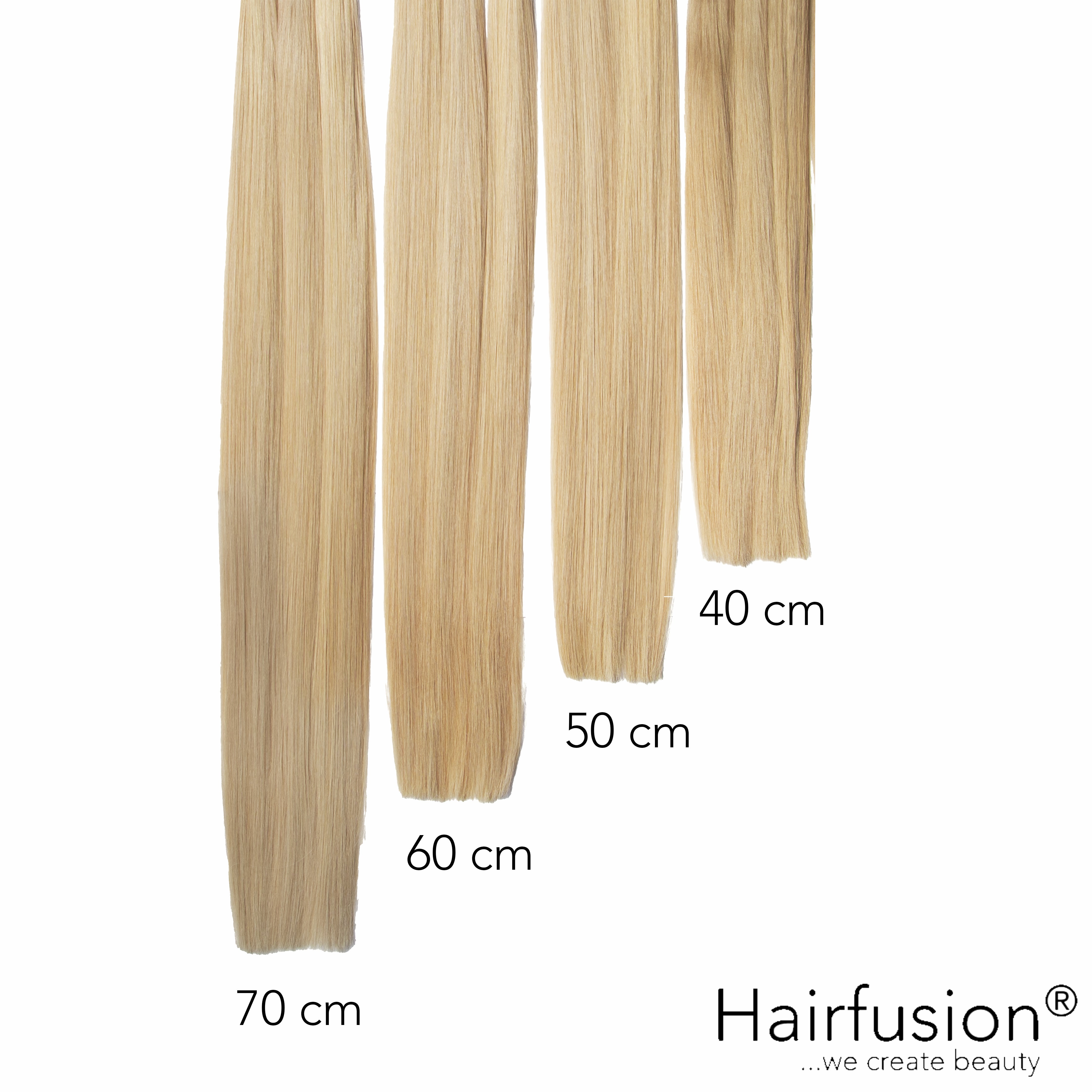 50 gr. INVISIBLE/GENIUS Tresse EINFARBIG Echthaar 40-70 cm