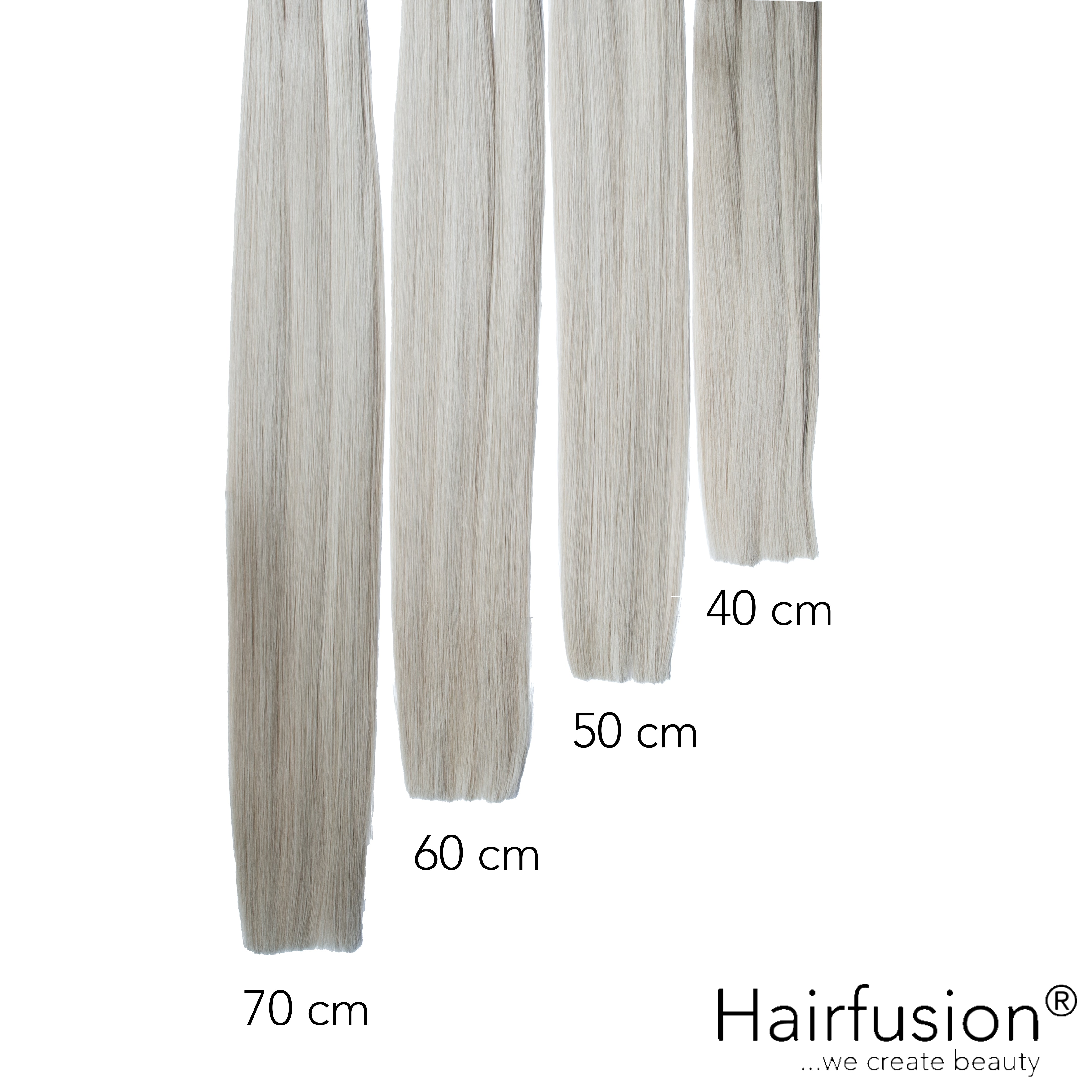 50 gr. INVISIBLE/GENIUS Tresse EINFARBIG Echthaar 40-70 cm