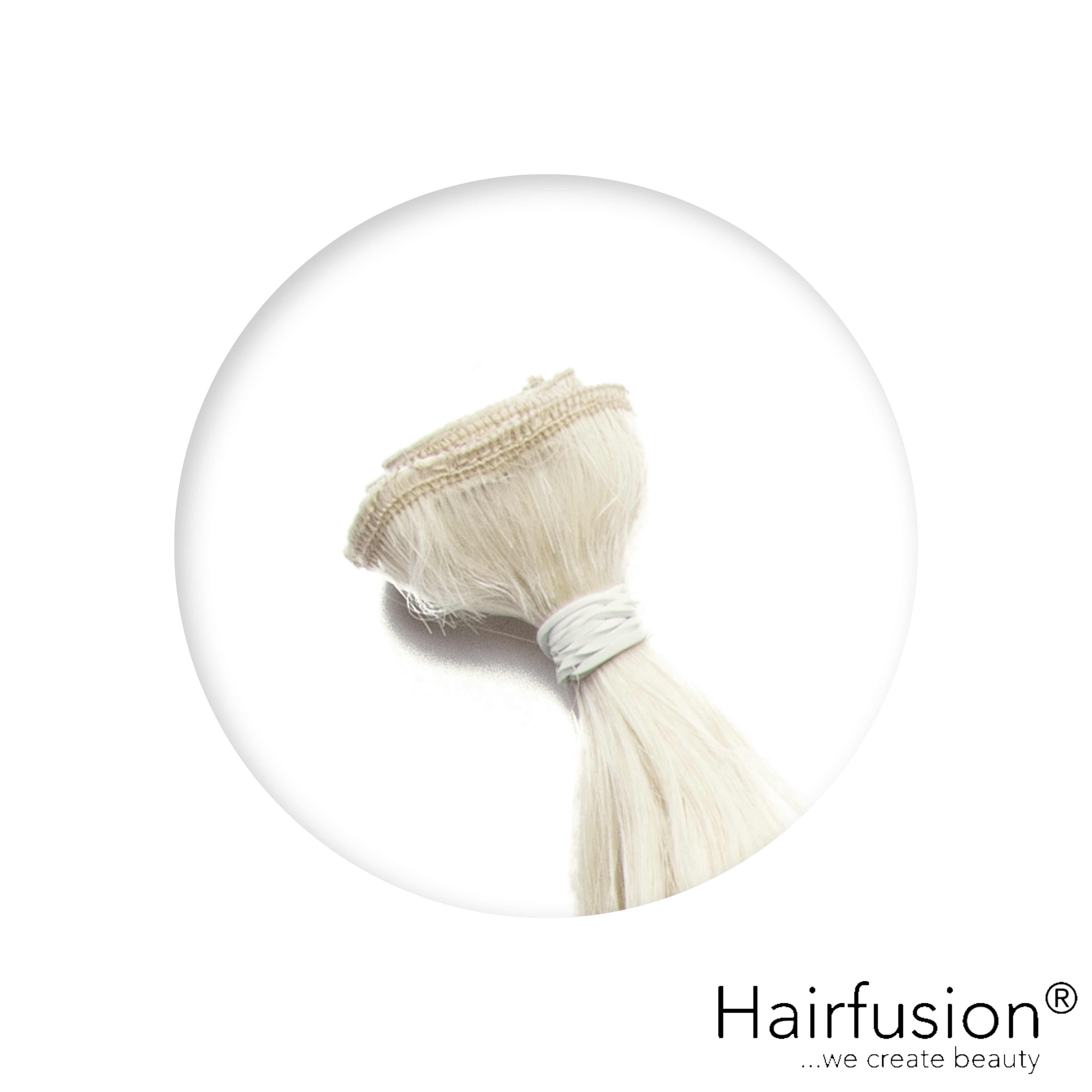 50 gr. INVISIBLE/GENIUS Tresse NATURAL ASHY Echthaar 40-70 cm