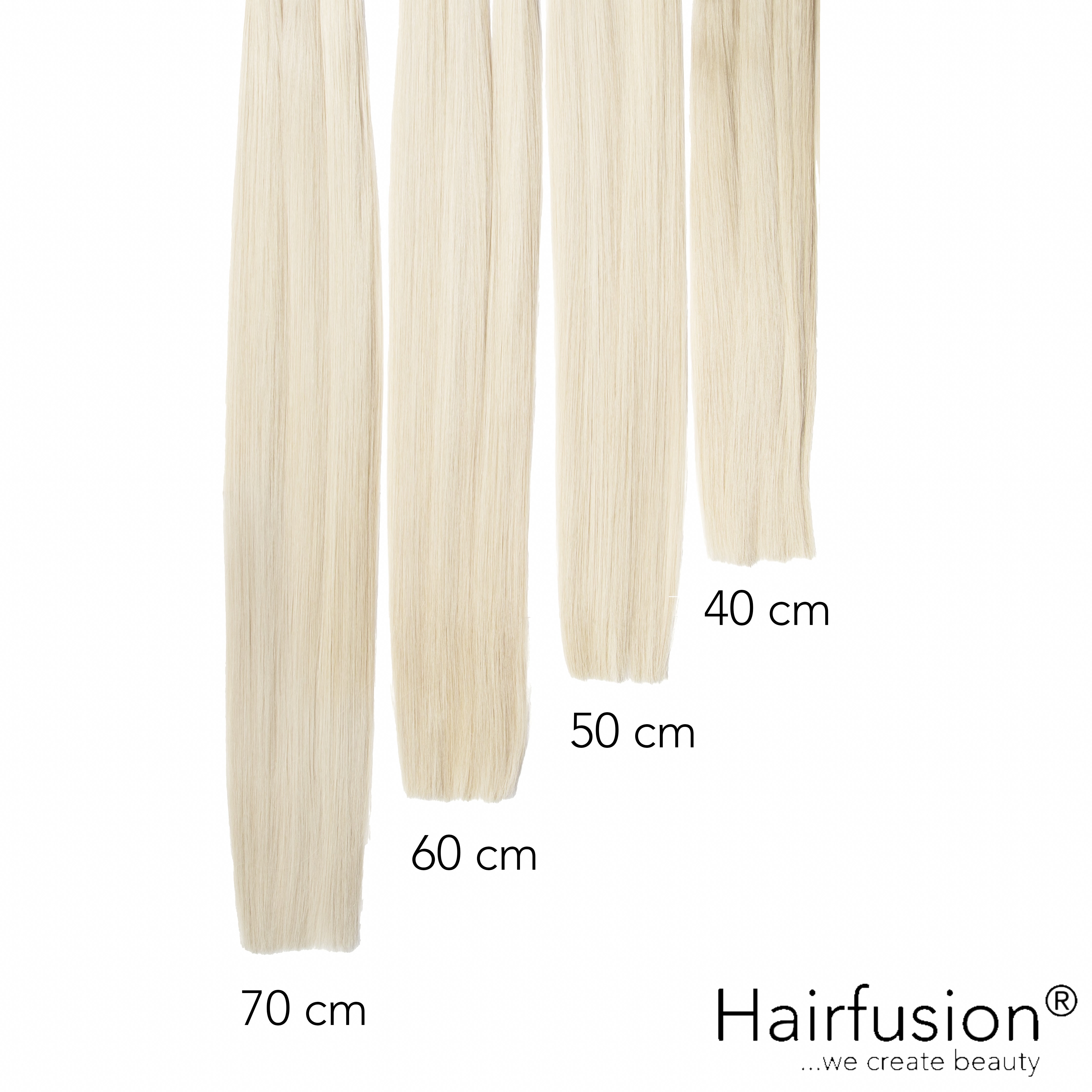 50 gr. INVISIBLE/GENIUS Tresse NATURAL ASHY Echthaar 40-70 cm