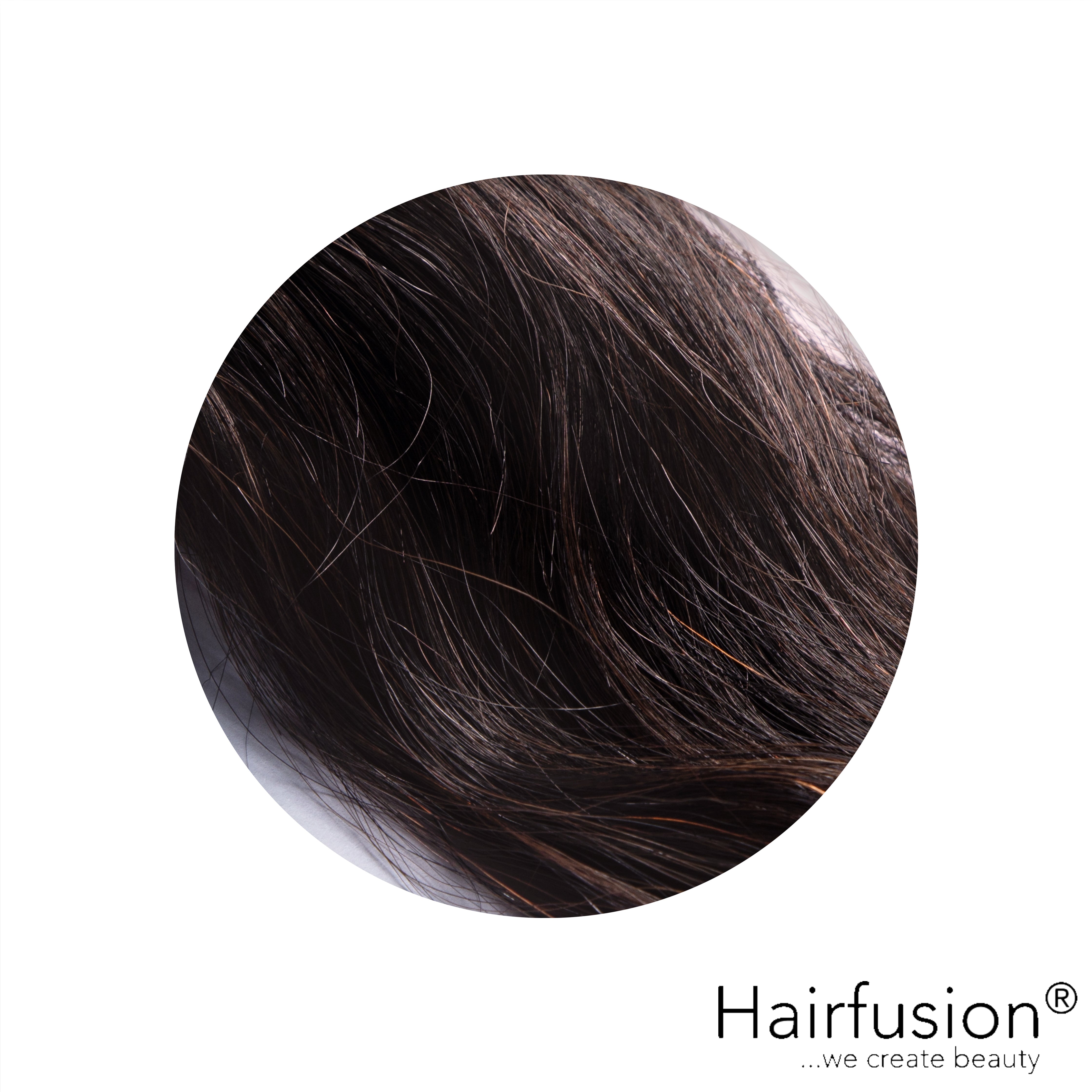 Haarverlängerung 50 gr. Invisible Tresse EINFARBIG Echthaar von HAIRFUSION