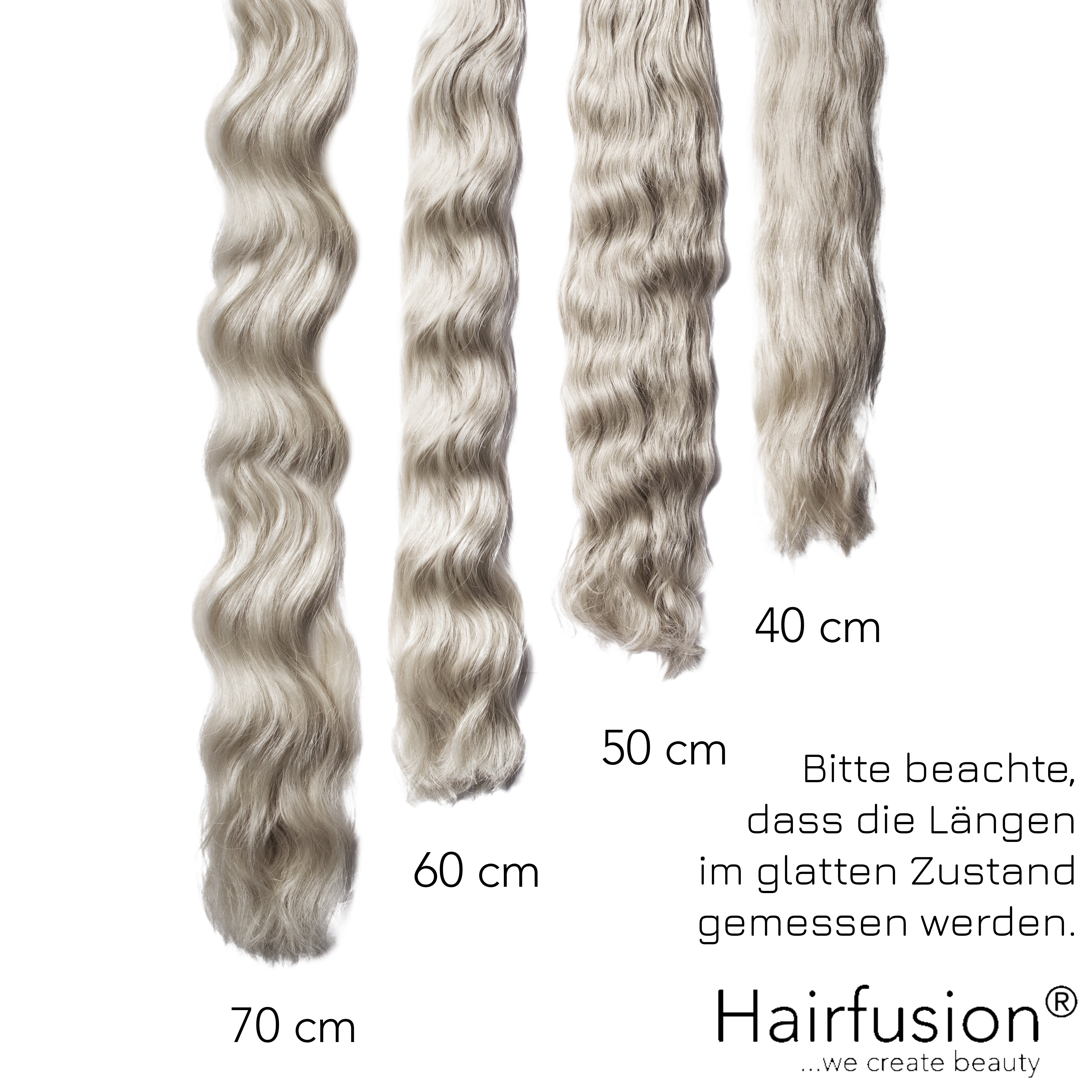 50 gr. INVISIBLE/GENIUS Tresse EINFARBIG Echthaar 40-70 cm