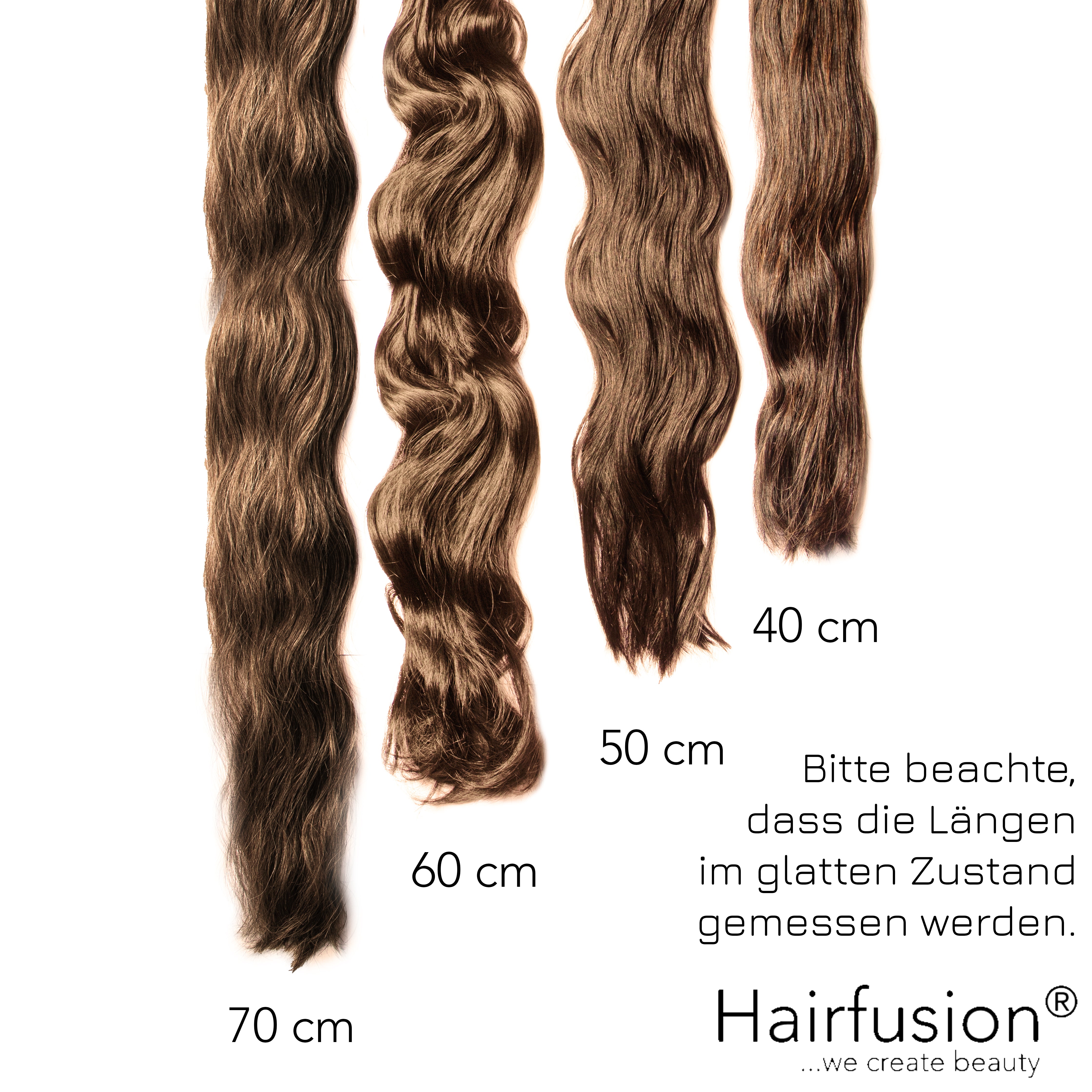 50 gr. INVISIBLE/GENIUS Tresse EINFARBIG Echthaar 40-70 cm