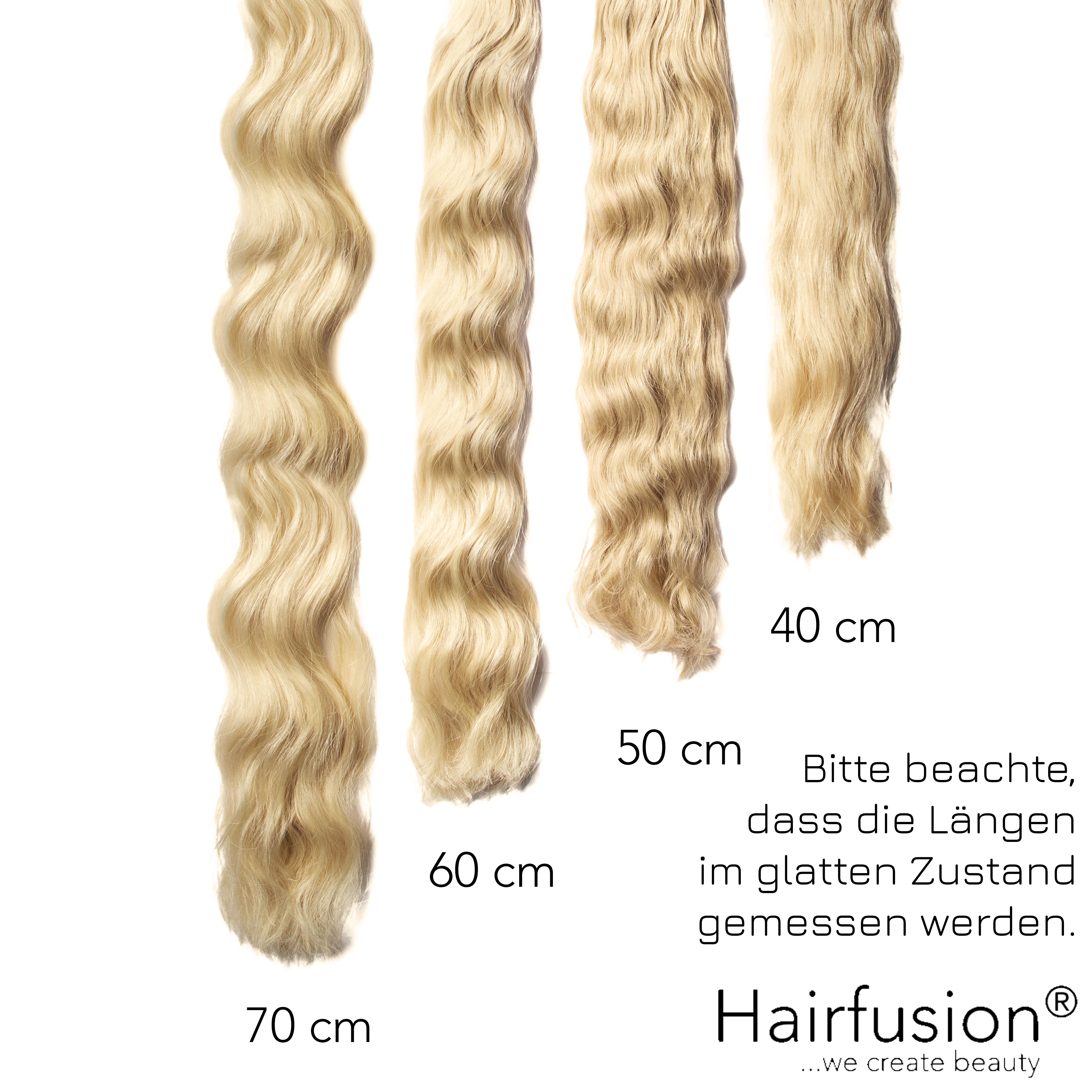50 gr. INVISIBLE/GENIUS Tresse EINFARBIG Echthaar 40-70 cm