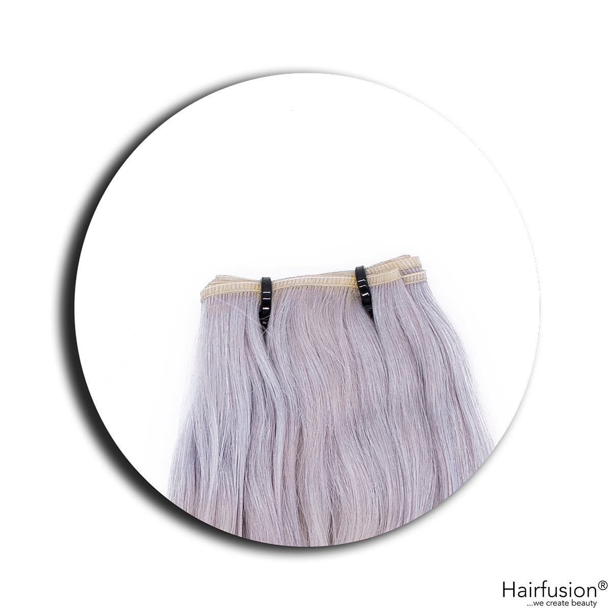 Haarverlängerung 50 gr. Invisible Tresse EINFARBIG Echthaar von HAIRFUSION