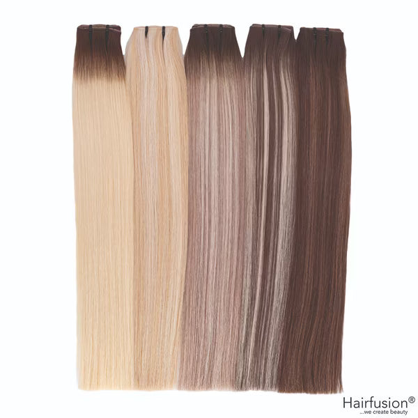 100 gr. BUTTERFLY INVISIBLE Tresse Echthaar 50 cm