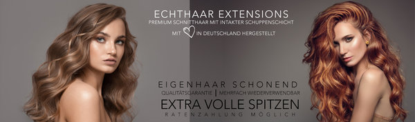 Echthaar Extensions / Schnitthaar mit intakter Schuppenschicht